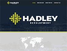 Tablet Screenshot of hadleydevelopment.com